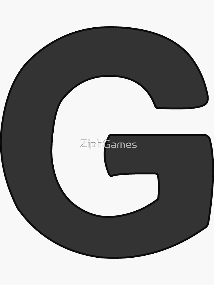 letter j black Sticker for Sale by ZiphGames