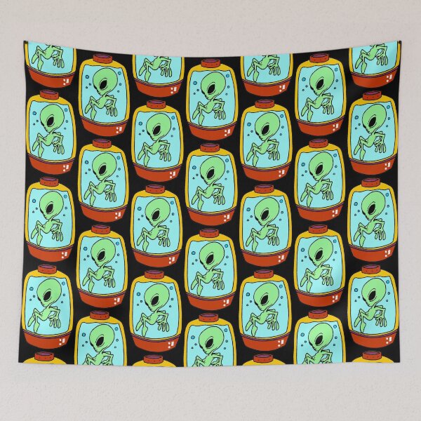 Item preview, Alien In A Jar - Halloween Stickers - Horror Movies / Space / Creepy designed and sold by laptop-sticker.