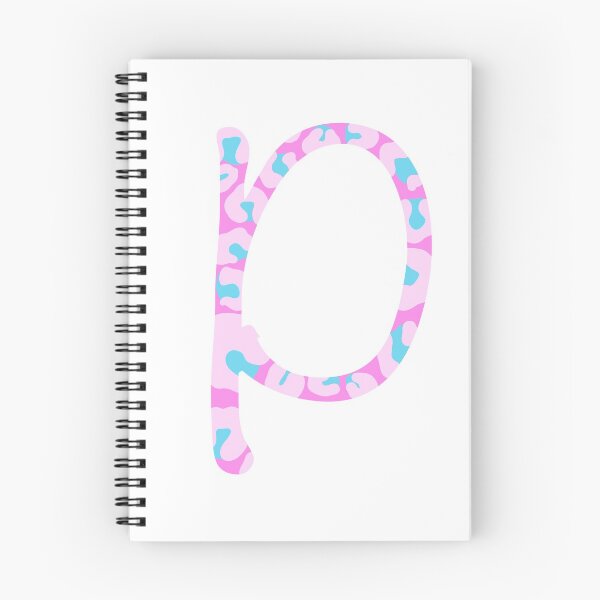 Aperçu de l'œuvre P Initial Animal Print Cheetah Print Rose Et Bleu créée et vendue par forfun-art.