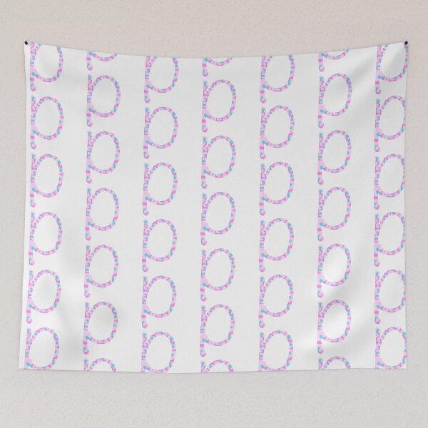 Item preview, P Initial Animal Print Cheetah Print Pink And Blue designed and sold by forfun-art.