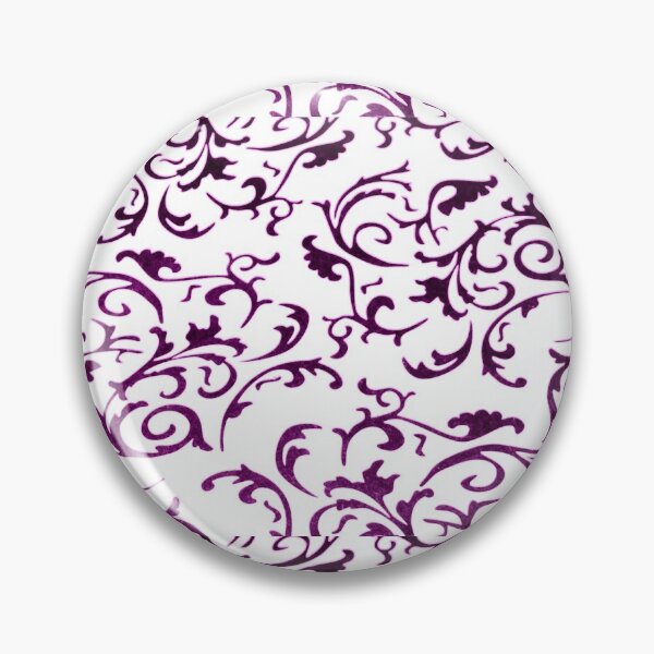 Item preview, ARABIATA 6 bis purple white patterns Morocco Essaouira flowers leaves design arabesques scrolls decor designed and sold by dragonemma.