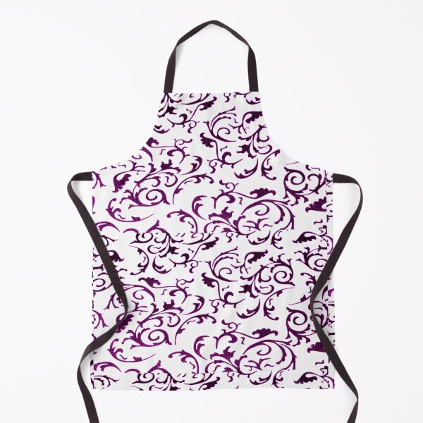 Item preview, ARABIATA 6 bis purple white patterns Morocco Essaouira flowers leaves design arabesques scrolls decor designed and sold by dragonemma.
