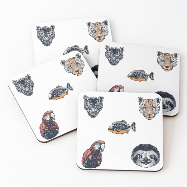 Item preview, Tropical Rain Forest Animals Sticker Pack designed and sold by Sinfamous.