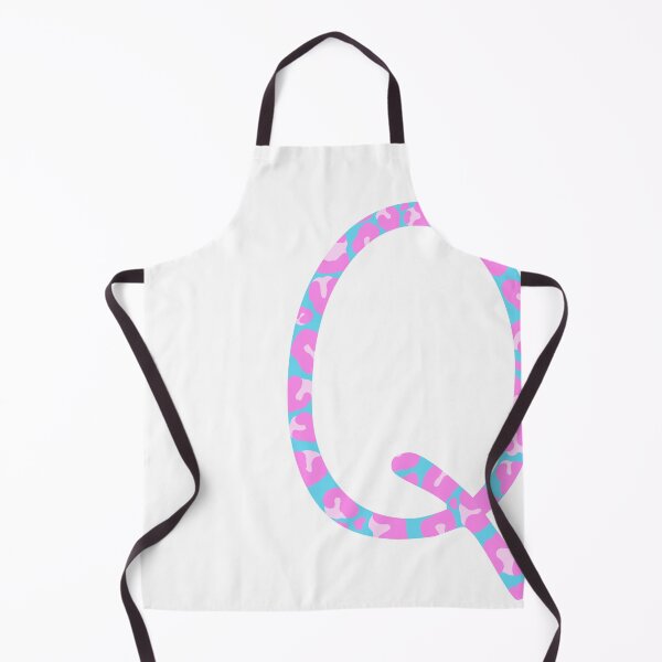 Item preview, Q Initial Animal Print Cheetah Print Pink And Blue designed and sold by forfun-art.