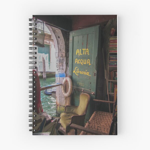 Item preview, Bookstore on the Canal - Venice, Italy designed and sold by Camille Adkison.