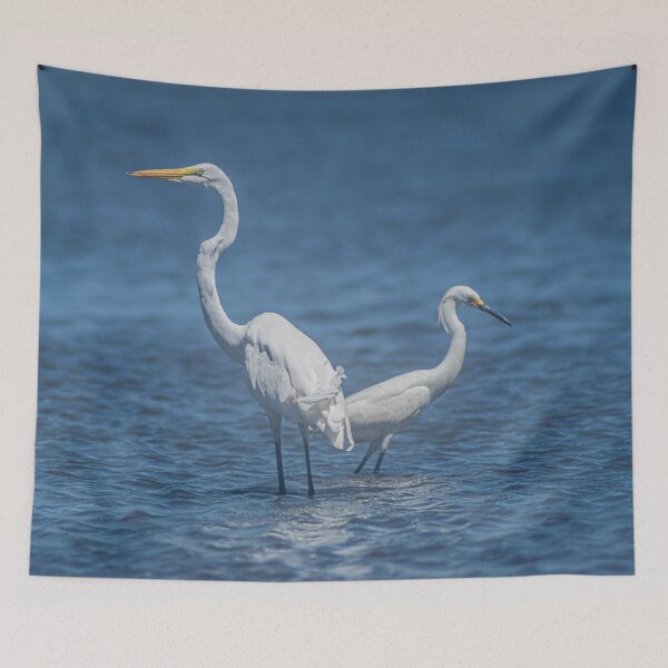 Item preview, Snowy Egret and Great egret 2 designed and sold by KensLensDesigns.