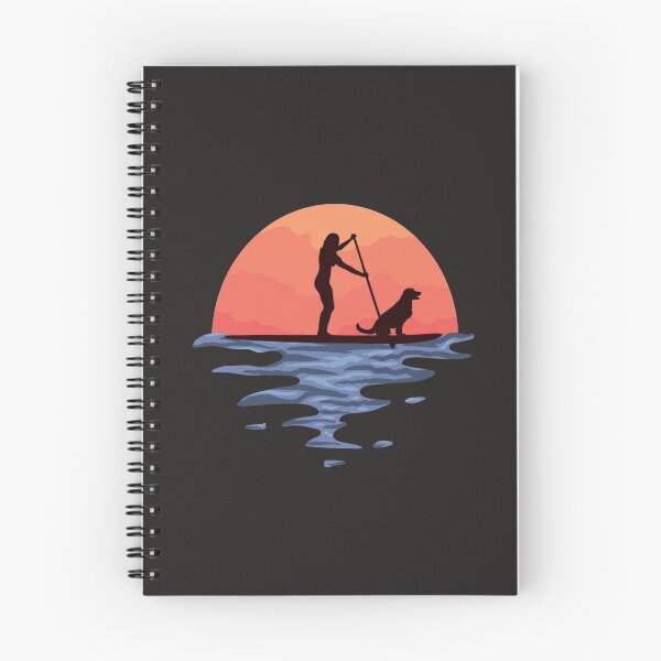Item preview, Sunset Stand Up Paddle Dog And Girl designed and sold by MrEddie10.