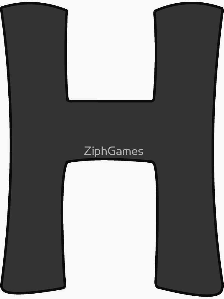 letter f black Sticker for Sale by ZiphGames
