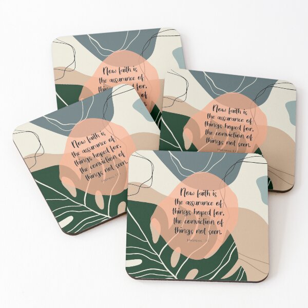 Item preview, Faith is the assurance, Hebrews 11:1, Bible Verse designed and sold by StudioCitrine.