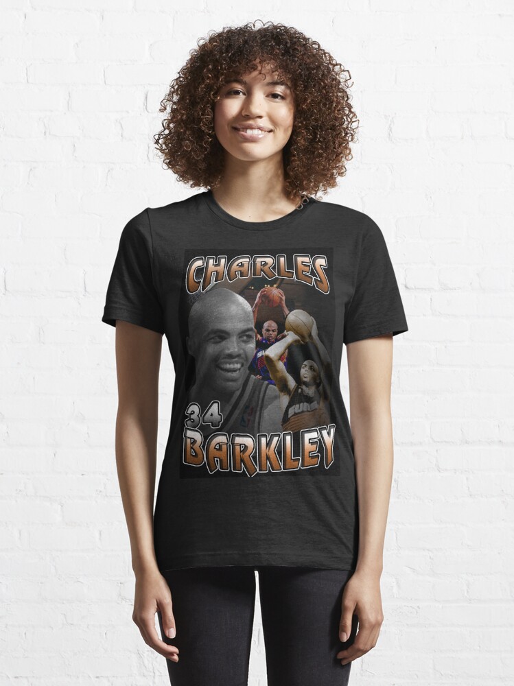 Charles Barkley Vintage Shirt, Charles Barkley Bootleg Shirt, Sir Charles 90s Vintage Graphic Tee L Black Unisex | TrendingShirt
