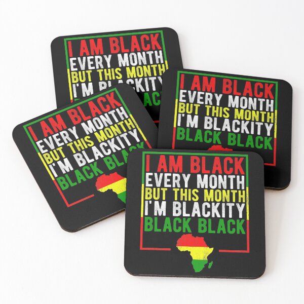 Item preview, I am Black Every Month But This Month I'm Blackity Black Black Vintage Design Great Black History Month 2020 Retro designed and sold by naworas.