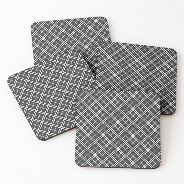 Item preview, Pretty Simple Check Pattern Stripes Shades of Grey and White  designed and sold by GDCdesigns.