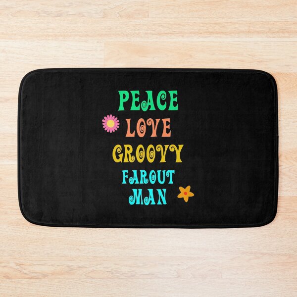 Item preview, Peace Love Groovy Farout Man Retro designed and sold by f2error.