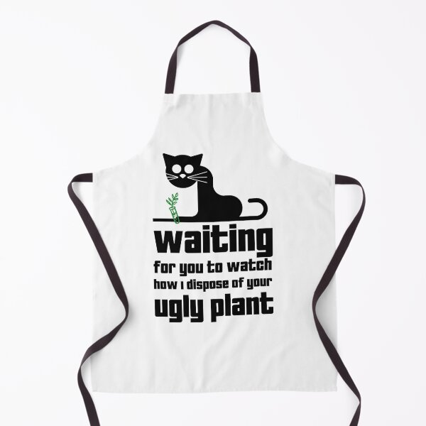 Item preview, Funny Cat on Windowsill Design - Waiting for you to watch how I dispose of your ugly plant designed and sold by aurielphoenix.