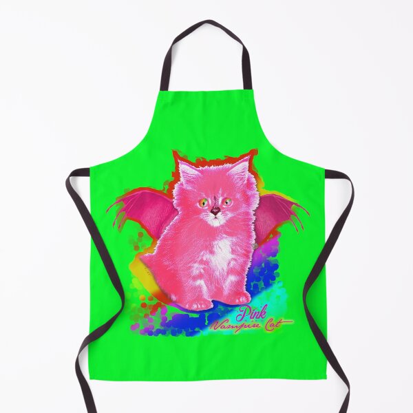 Item preview, Pink VAMPIRE Cat - Rainbow Eyes (By AliceCCI) designed and sold by VanyssaGraphics.