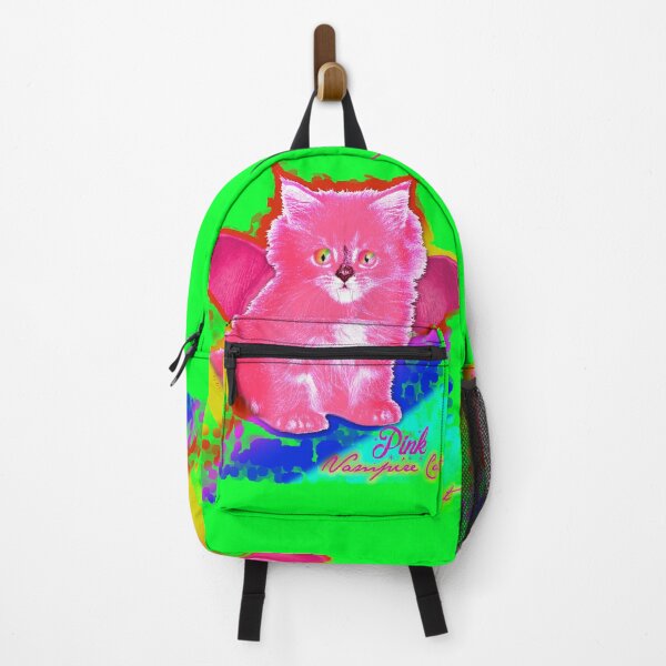 Item preview, Pink VAMPIRE Cat - Rainbow Eyes (By AliceCCI)  designed and sold by VanyssaGraphics.