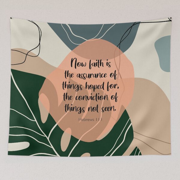 Item preview, Faith is the assurance, Hebrews 11:1, Bible Verse designed and sold by StudioCitrine.