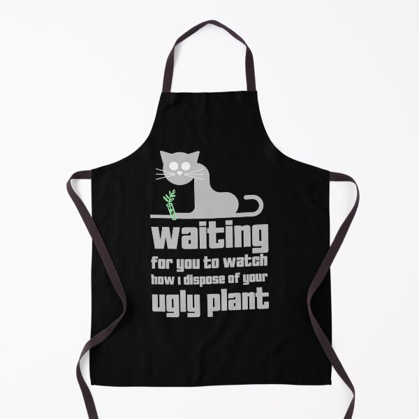 Item preview, Funny Cat on Windowsill Design - Waiting for you to watch how I dispose of your ugly plant designed and sold by aurielphoenix.