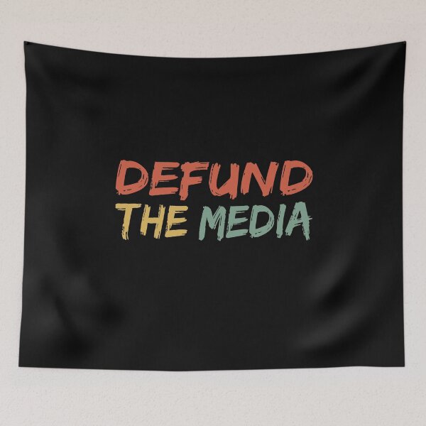 Item preview, Retro Vintage Defund The Media T, US Flag Election 2020 Gift designed and sold by PrintOfi.
