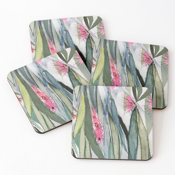 Item preview, Small Pink Gum Flowers by Leah Gay designed and sold by leahgay.