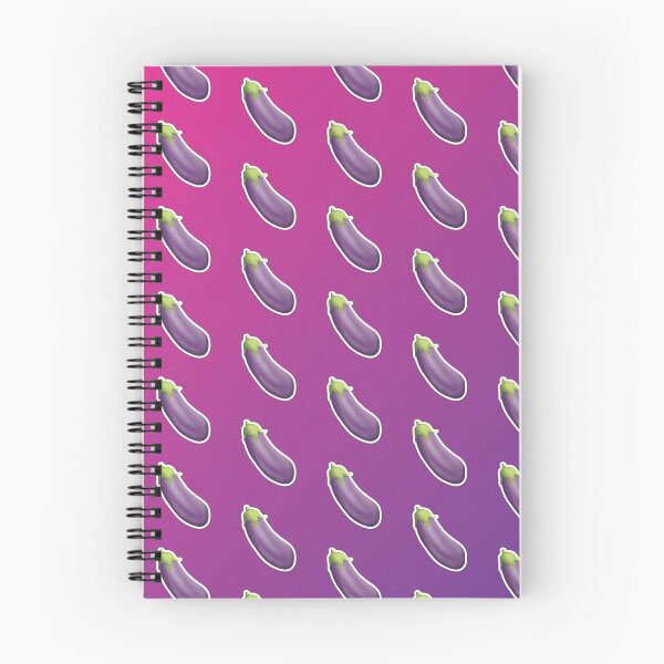 Item preview, Eggplant Emoji Pattern Pink and Purple designed and sold by Lucy Lier.