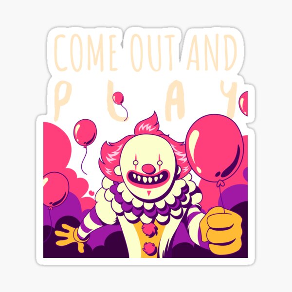 Item preview, Come Out and Play Halloween Clown designed and sold by HaPenny.