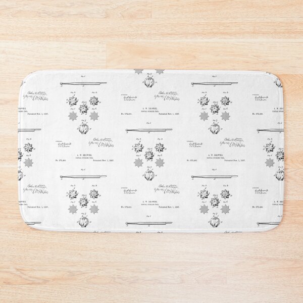 Item preview, Dental Burring Tool 1887 patent designed and sold by InkedArtPrints.