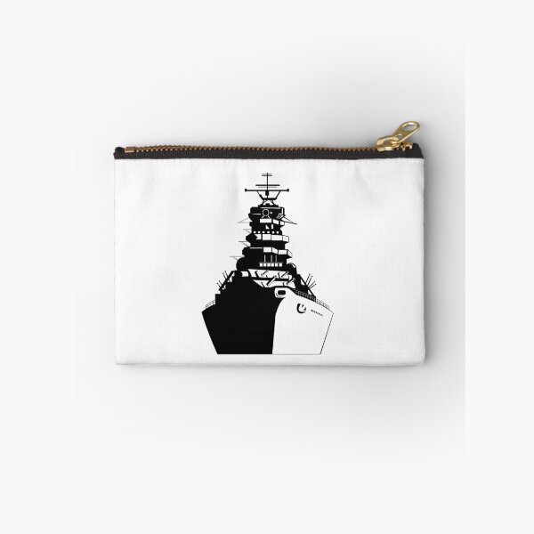 Item preview, American or United States Battleship Warship Dreadnought Naval Fighting Ship Front View Retro Black and White designed and sold by patrimonio.