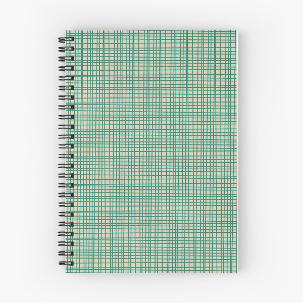 Item preview, Fine Weave Retro Mid Century Modern Pattern in Mid Mod Teal and Beige designed and sold by kierkegaard.