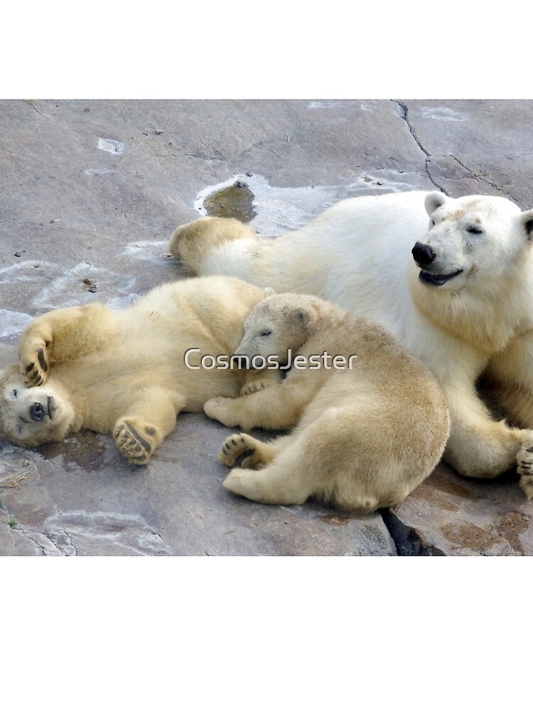 Happy nappy polar bear family by CosmosJester