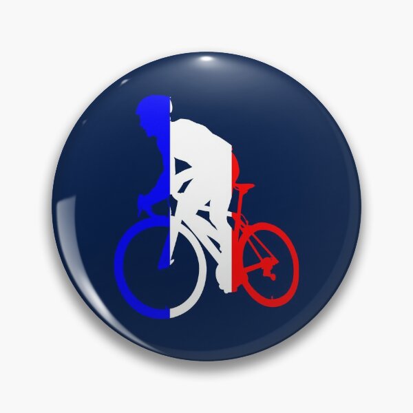 Item preview, Cyclist Climbing French Flag designed and sold by RabeDesigns.