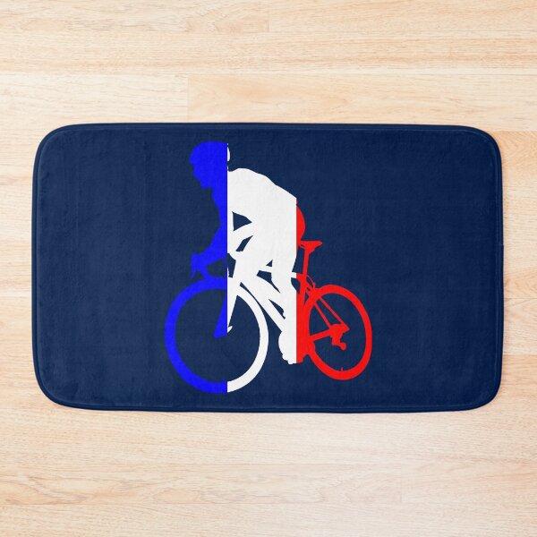 Item preview, Cyclist Climbing French Flag designed and sold by RabeDesigns.