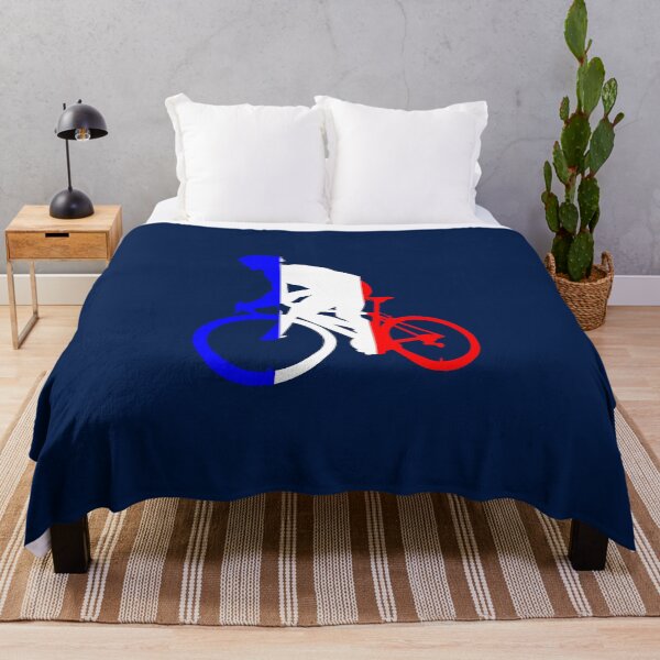Item preview, Cyclist Climbing French Flag designed and sold by RabeDesigns.
