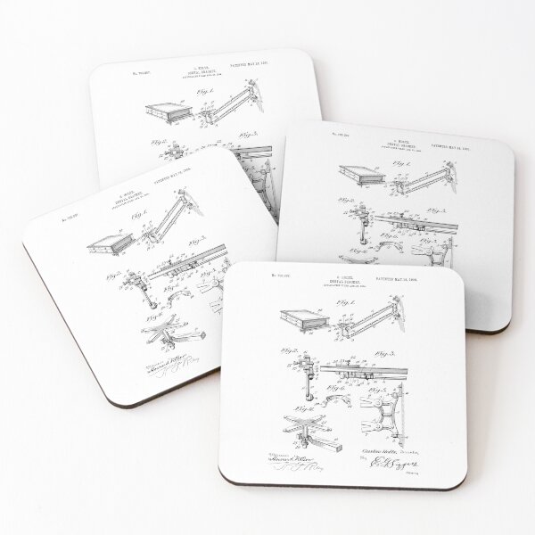Item preview, Dental Bracket 1905 patent designed and sold by InkedArtPrints.