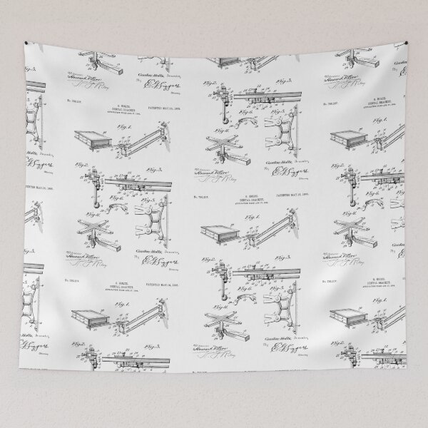 Item preview, Dental Bracket 1905 patent designed and sold by InkedArtPrints.