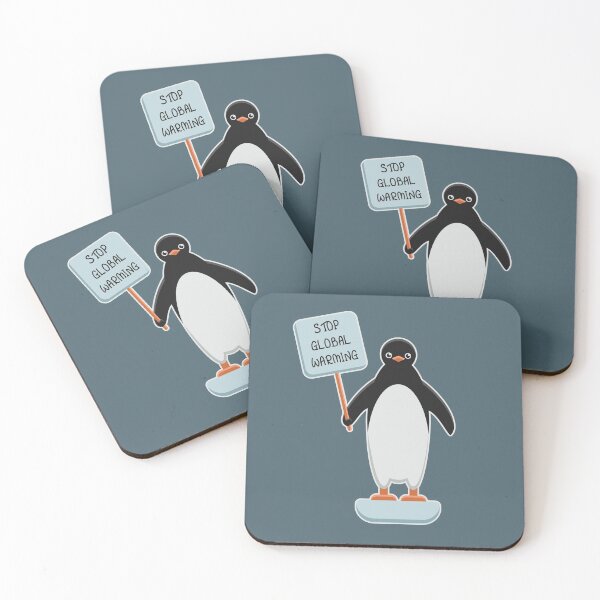 Item preview, Stop global warming climate change crisis penguin designed and sold by EngineerGoC.