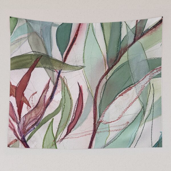 Item preview, Watercolour Gum Leaves Pattern by Leah Gay designed and sold by leahgay.