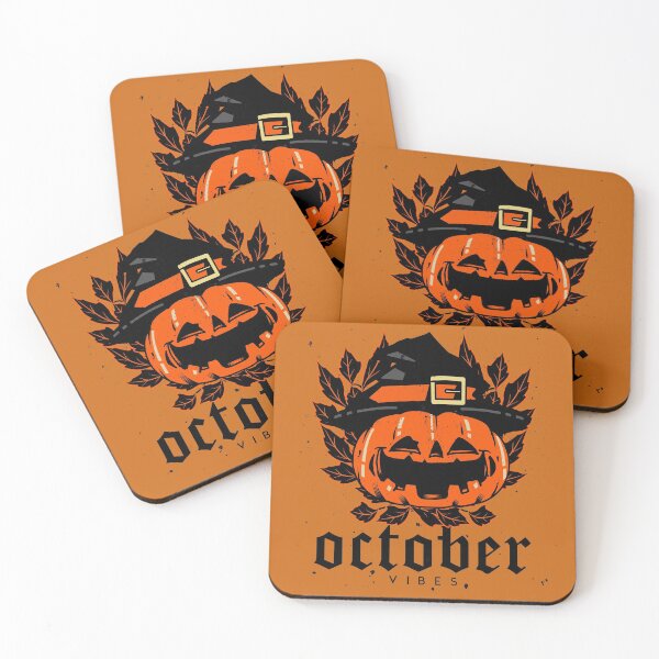 Item preview, October Vibes Halloween Jack o Lantern designed and sold by WriteThatDown.