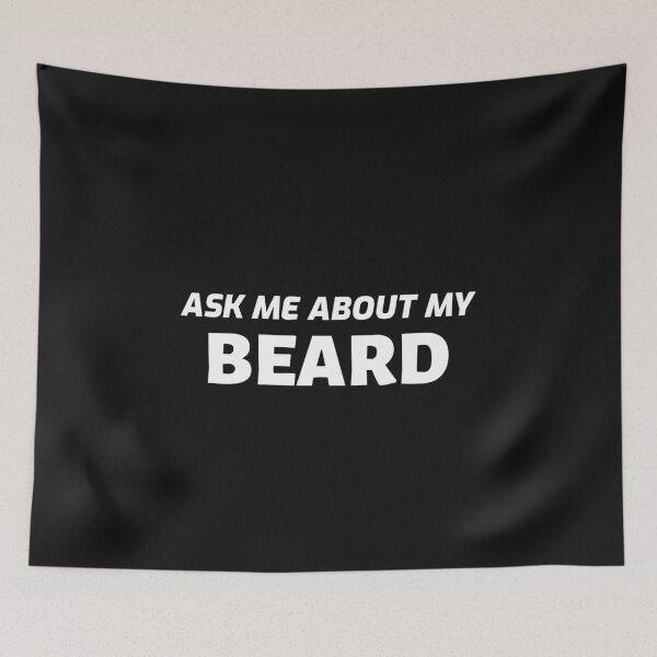 Item preview, Ask me about my Beard funny Essential T-Shirt Design designed and sold by Glike.