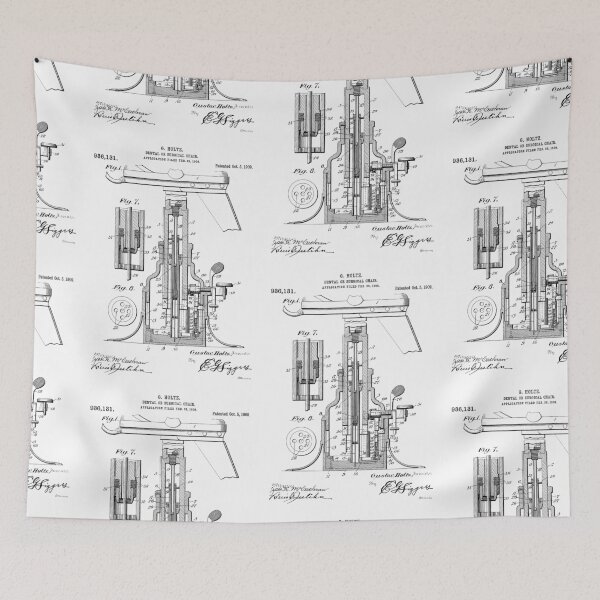 Item preview, Dental or Surgical 1909 patent designed and sold by InkedArtPrints.