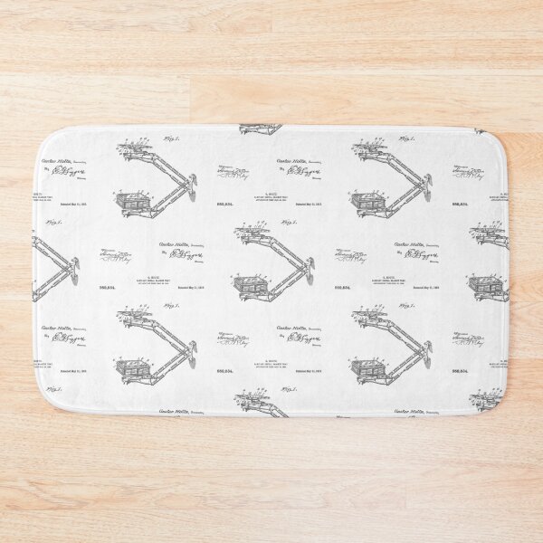 Item preview, Sanitary Dental Bracket 1910 patent designed and sold by InkedArtPrints.