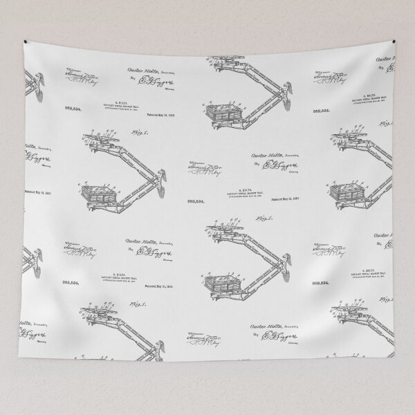Item preview, Sanitary Dental Bracket 1910 patent designed and sold by InkedArtPrints.