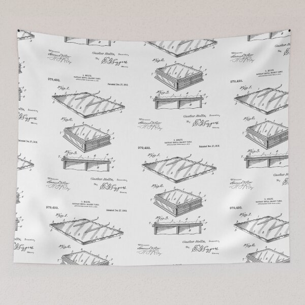 Item preview, Sanitary Dental Bracket 1910 patent designed and sold by InkedArtPrints.