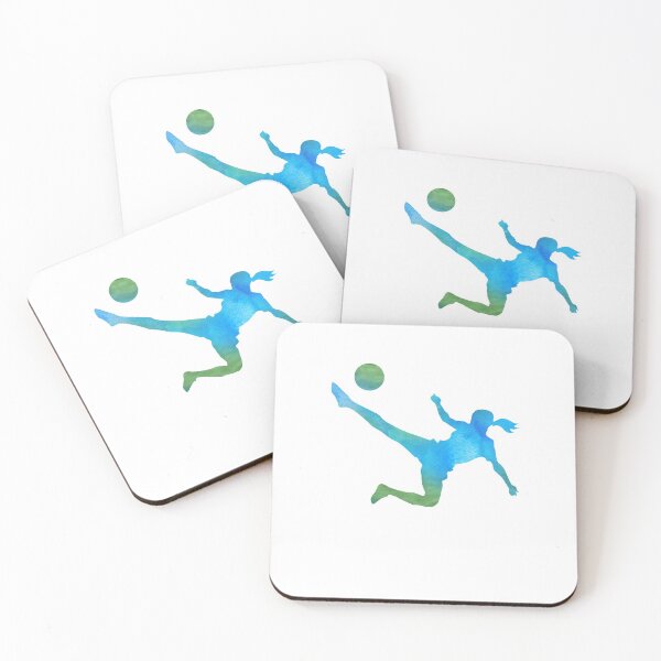 Item preview, Watercolor Girl Soccer Player Sports designed and sold by sharedipmemes.
