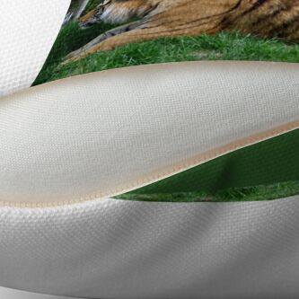 Alternate view of Double tiger Throw Pillow