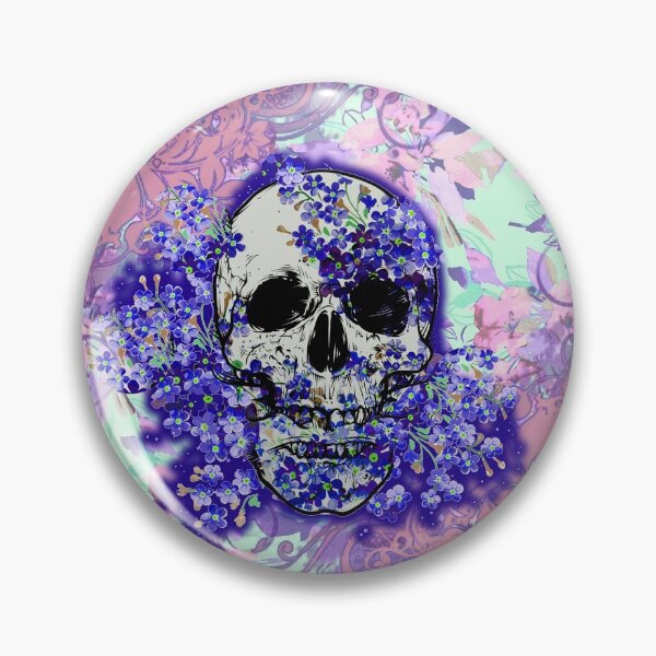Item preview, Flowered Skull designed and sold by incarnations.