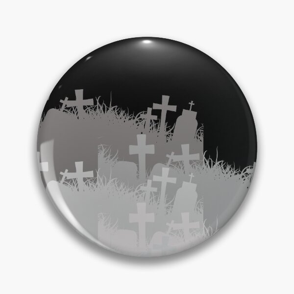 Item preview, Cemetery Headstone Tombstone Creepy spooky Horror Halloween Pattern  designed and sold by AuroCreatives.