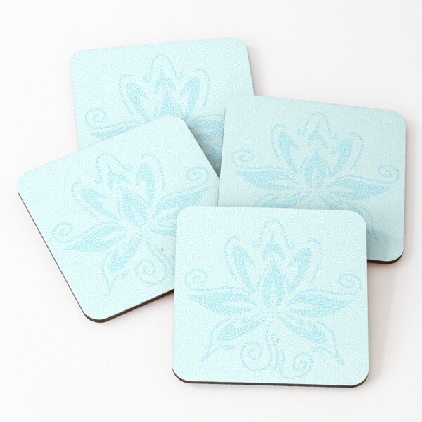 Item preview, Blue flower and repeated pattern designed and sold by BV-creas.