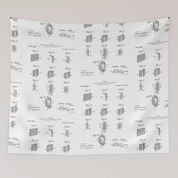 Item preview, Artificial Tooth Facing and Backing 1915 patent designed and sold by InkedArtPrints.