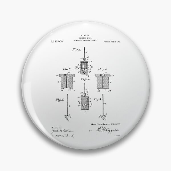 Item preview, Amalgam Mixer 1916 patent designed and sold by InkedArtPrints.